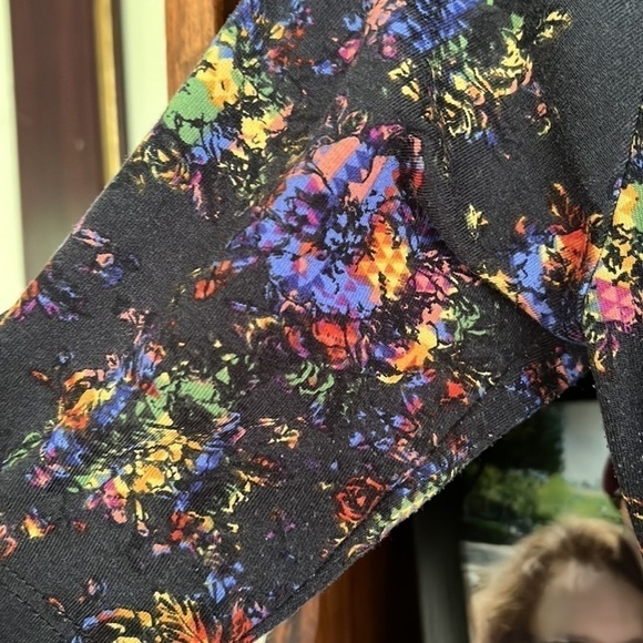 LULAROE Black Color Splash Julia Dress, Size X-Small, GUC. - Picture 4 of 7